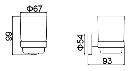 Стакан для ванной подвесной Timo Saona 13031/00 хром